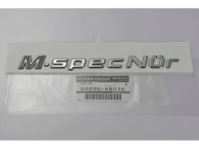 Nissan OEM Skyline GTR R34 M-Spec Nur Rear Trunk Emblem Decal Badge 84896-AB070 • $130.66