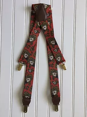 Mickey & Co Disney Honey Fashions Red Paisley Suspenders Child Adjustable Mickey • $19.99