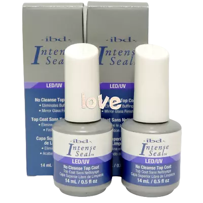 2x IBD Intense Seal LED/UV Gel Top Sealer 0.5fl.oz Top Coat No Cleanse • $21.98