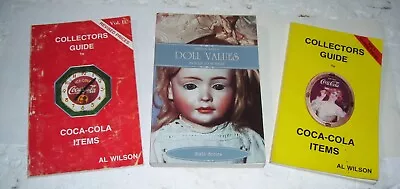 3 Coca Cola And Doll Values Guides- All 1 Bid • $17