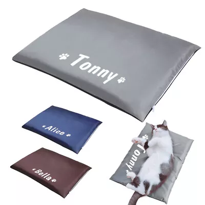 £13.19 • Buy Dog Bed Mat Waterproof Personalised Pet Cat Puppy Mattress Cushion Pad For Crate