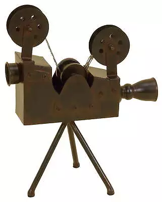 Brown Metal Vintage Camera Sculpture 12 W X 15 H • $19.81