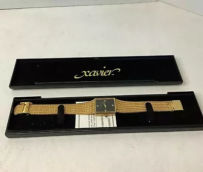 Xavier Women's Classy Gold Toned Wristwatch SWC P498 W/Case • $59.99