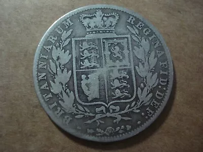 Deceased Estate Great Britain 1874 Half Crown Victoria Nice Detail Silver Coin • $1.25