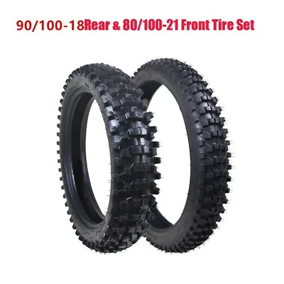 110/90-18 80/100-21 Front Rear Tire Tube Motorcycle YZ250F YZ450 CRF450 CR125 • $169.99