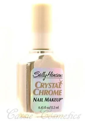 2 Metallic - Sally Hansen Chrome Nail Polish -  Crystal Chrome  # 17 • $28
