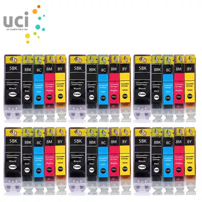 30 Ink For Canon PGI5 CLI8 Pixma MP600 MP610 MP800 MP800R MP810 Printer • £24.99