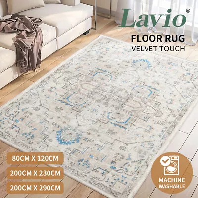 Floor Rug Non Slip Bedroom Living Room Area Rugs Large Floor Mat Carpet Modern • £19.99