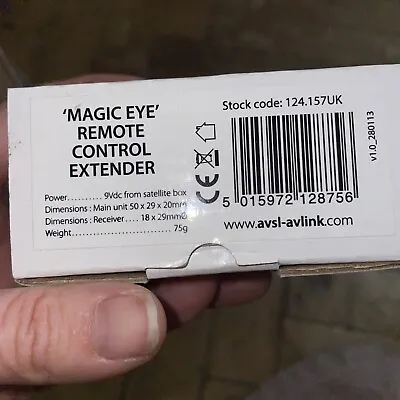 £7 • Buy Avlink 124.157UK 'Magic Eye' Remote Control Extender For Sky HD