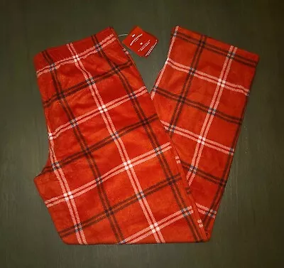 Wondershop Mens Red Plaid Fleece Pajama Pants Size M • $8.95