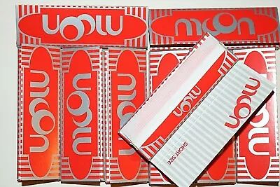$4.99 • Buy 10 Packs Moon Red Rolling Papers Slow Burning 50 Leaves - Great Prices! 500 Lvs!
