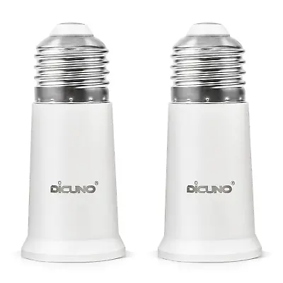 Dicuno Socket Extender E26 To E26 Standard Medium Base Lamp Bulb Adapter Of 5CM • $11.96