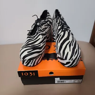 Mens 70s Zebra Stripe Platform Shoes By ELLIE • $55