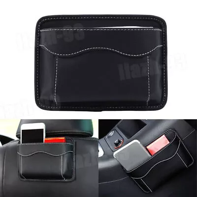 Car Interior Accessories Storage Bag Pocket PU Leather Bag Organizer Universal • $9.88