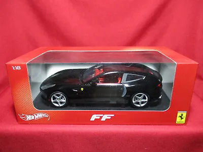 1:18 Ferrari FF Four Black Hot Wheels Model Car Diecast Supercar Rare X5526 • $123.05