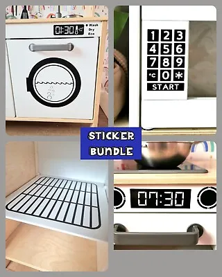 Play Kitchen Bundle Sticker/Decal DIY Kitchen Upgrade IKEA Duktig • £14