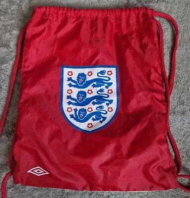 England Umbro  Swim Bag Draw String Bag Red Backpack Beach Bag  • £4.99