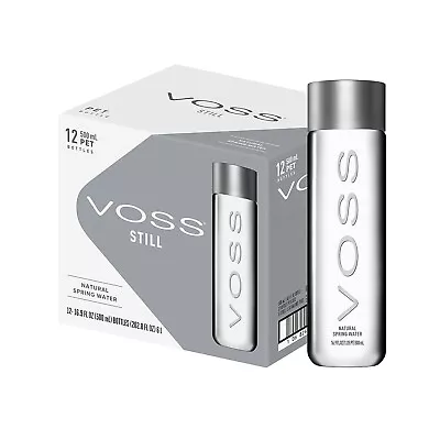 VOSS Still Spring Water - 12 Pack Case Of Bottled Drinking Water - (16.91 Fl Oz) • $32.99