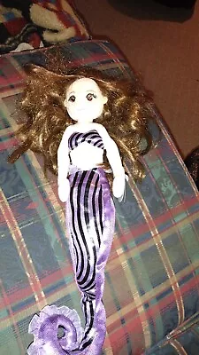 Aurora Plush Mermaid Doll Purple Tail Girl Stuffed Toy SPARKLE 17” Head To Tail • $14