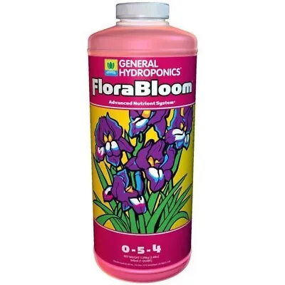 $17.99 • Buy General Hydroponics Florabloom 0-5-4, Use With Floramicro & Floragro - SH