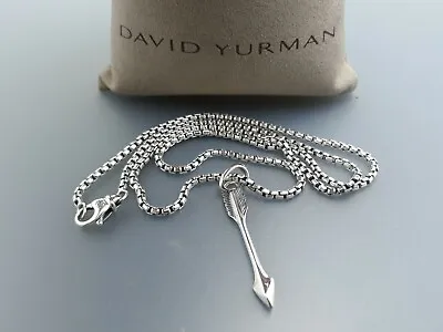 $199 • Buy David Yurman Men's Arrow Pendant Necklace 22 In Sterling Silver 925