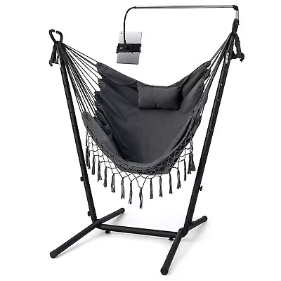 £65 • Buy Hammock Chair With Stand And Phone Holder