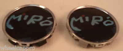 Miro Wheels Black Custom Wheel Center Cap Caps Set 2 (1) • $55