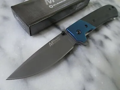 Mtech Ball Bearing Open Tactical Pocket Knife Folder G10 1067BL 8 1/4  Open New • $15.99