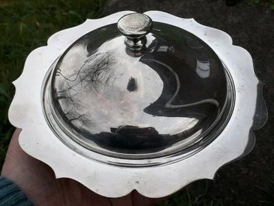 £1.99 • Buy Silver Plate EPNS H.R & Co Butter Or Muffin Dish