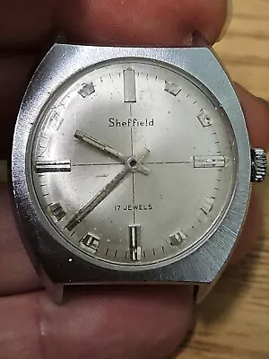Vintage Sheffield Men's Wristwatch 17J Parts Repair  • $9.99