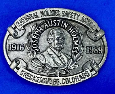 Vintage 1989 National Homes Safety Assoc  Breckenridge Co Belt Buckle By Fox Add • $13.30