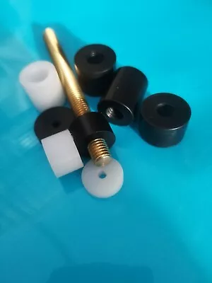 THREADED ACETAL NYLON  PLASTIC SPACERS STANDOFF BUSH CNC (Sold In Packs Of 2) • £7