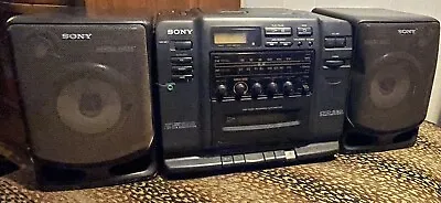 Sony CFD-530 -Vintage 1994 Portable CD/Radio/Cassette Boombox/Ghettoblaster • $100