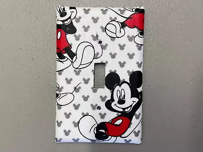 Mickey Mouse Single Switch Plate Cover Decor Kitchen Bedroom Bathroom Gift • $10.50