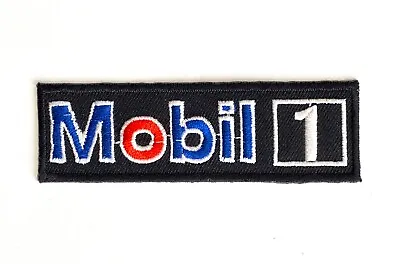 Embroidered Patch - Mobil 1 - Racing - Motor Oil - Gasoline - NEW - Iron-on/Sew • $5.45