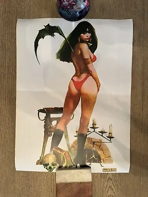 VAMPIRELLA BY SANJULIAN - 1970s POSTER Horror Art Comic 13.5” X 18” • $104.99