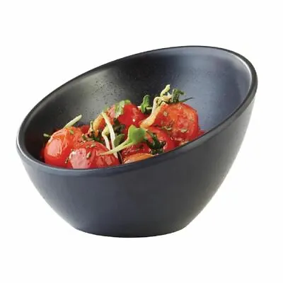 APS Zen Bowl In Black Melamine Scratch Resistant & Round Shaped - 85 X 125 Mm • £11.47