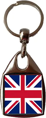 Union Jack (UK) Luxury Double Sided Metal Keyring And Gift Bag • £5.99