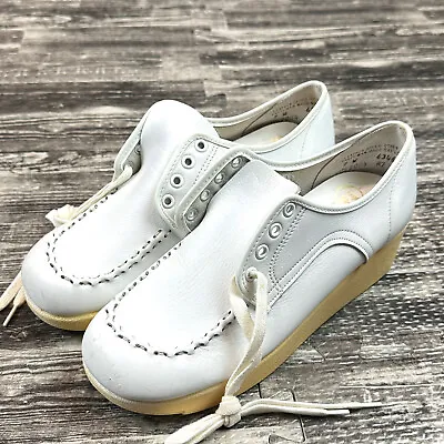 Nurse Mates Womens Sz 7 W Kool-Aire Cushion Comfortable White Shoes New VINTAGE • $84.15