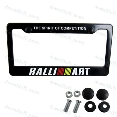 1 Pc RALLIART Car Trunk License Plate Frame With Caps For Mitsubishi EVO Eclipse • $7.88