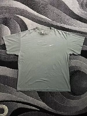 Vintage 90s Pistachio Green Nike Swoosh Logo Tee XL Men’s • $55