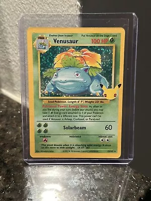 Pokemon Celebrations VENUSAUR 15/102 25th Anniversary Holo Card MINT-NM • $4.99