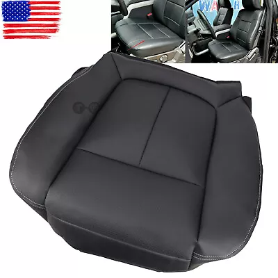 For 2012-2014 Ford F150 Lariat Driver Bottom  Leather Seat Cover Black • $29.95