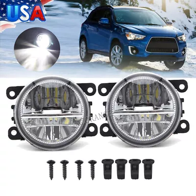 LED Front Bumper Fog Lamp Light For Mitsubishi Outlander Sport ASX RVR 2007-2020 • $23.85