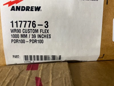 $250 • Buy Andrew Flexible WR90 39Inches Length 117776-3 Custom Flex (D)