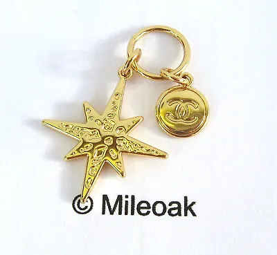 Chanel Collectable Key Charm Gold Tone  Star Logo  New • £33.25