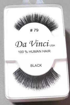 Da Vinci Black 100% Human Hair #79 False Eyelashes 6 Pairs • $12