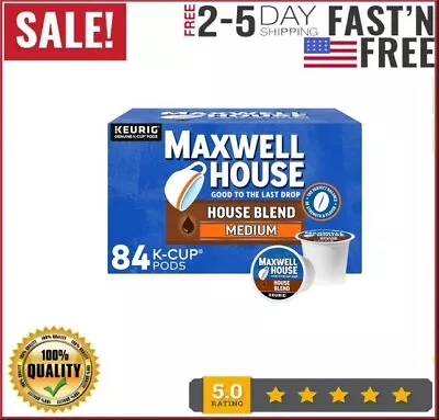Maxwell House Decaf House Blend Medium Roast K-Cup Coffee Pods - Pack Of 84 • $31.55