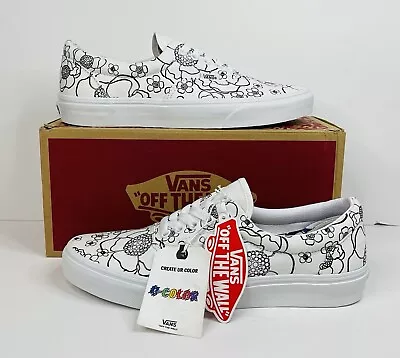 Vans Era U-Color Floral White Men's Size 8 9 BRAND NEW • $54.98