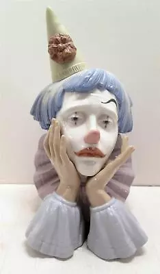 Lladro Jester Sad Clown 5129 Hand Made In Spain Daisa 1981 Mint No Box • $10.50